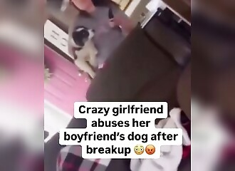 Woman arrested for trying to strangle her boyfriend's dog