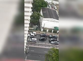  Brazilian police engage in a shootout amidst traffic and civilians 