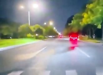 Wow, that pedestrian was really hot!