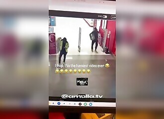 Security guard glued to TikTok during a robbery at Target