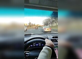 Motorist thinks he's a pilot as he slaloms through traffic 