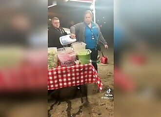 Inspector pours bleach into food at an illegal stand in Denver