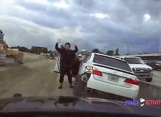 Crazy chase on I-95 in Miami