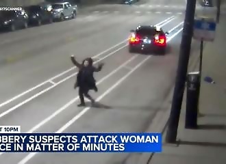Quatre voyous à Chicago terrorisent et dépouillent une femme blanche avant une brutale récidive