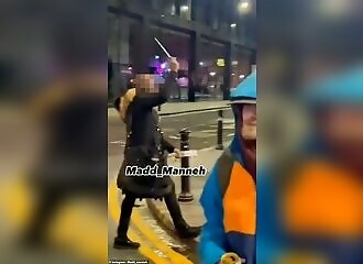 Knife-wielding man confronted by reckless passers-by