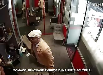 Braquage express d'une bijouterie de luxe à Monaco : les images d'un casse stupéfiant