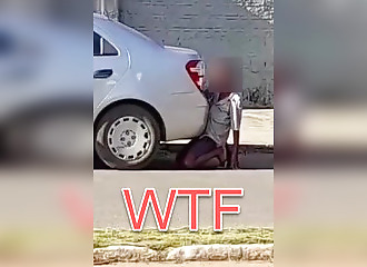 Un pervers se tape une voiture dans la rue