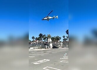 Bell 222 helicopter crashes on landing in California