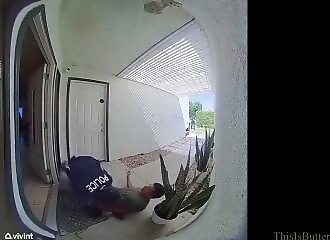 Suspect attacks police officer with knife during domestic dispute visit