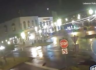 Driver learns a hard lesson after driving through a Tennessee town at high speed