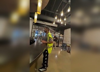 The delivery man loses his temper and suddenly starts talking about his dead squirrel