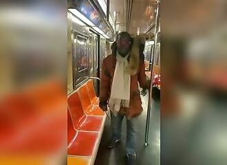 Crazy moment: He meets a man who tries to stab him in the subway