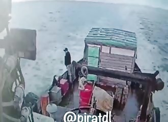 A fisherman urinates overboard and disappears