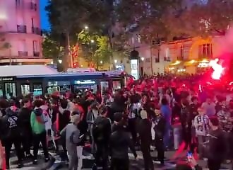 Riots after PSG-Inter in Paris