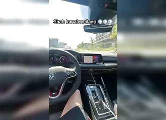 He thinks he's a Need For Speed driver in the middle of town.