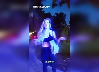 Elle percute une voiture garée, arrêtée pour conduite en état d'ivresse