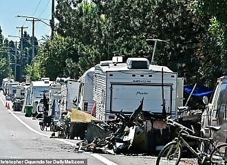 Portland is full of homeless caravans while homeless 