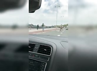 He jumps into a canal in Amsterdam to escape the police… and can't swim