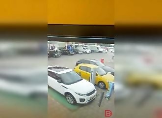 out-of-control truck plows into service station in the Netherlands