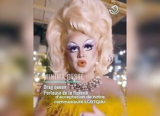 A drag queen will carry the flame for the Paris Olympics