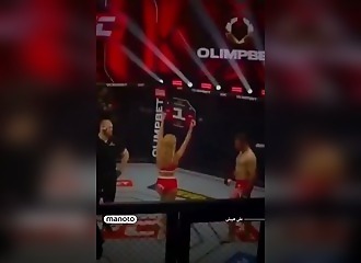 MMA: Iranian fighter hits ring girl and gets beaten up by Russian crowd