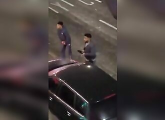 They stop two vandals, and are charged with assault