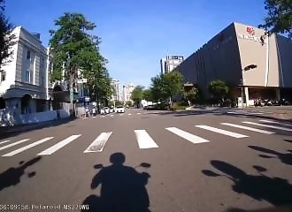 Running a red light ended badly for this scooterist