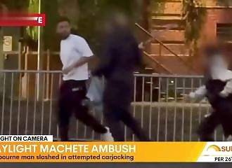 Teenager arrested after machete attack in Melbourne