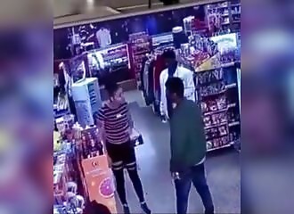 He touches a stranger's buttocks and gets beaten up for it