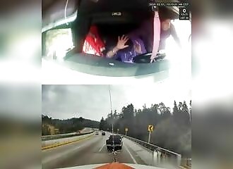 A truck driver is attacked for his load