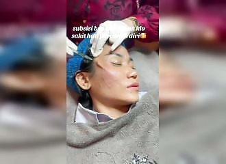 A slightly extreme beauty treatment in Indonesia