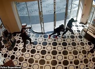 Security guard no match for 5 determined thieves