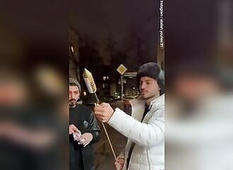 Palestinian influencer shoots off fireworks in Berlin nursery