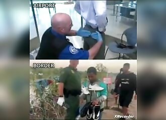 You crossing the border VS migrants crossing the border