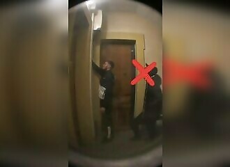 They capture 3 individuals breaking into the apartment next door