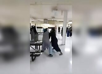 Chicks get into a catfight in an Islamic clothing store 